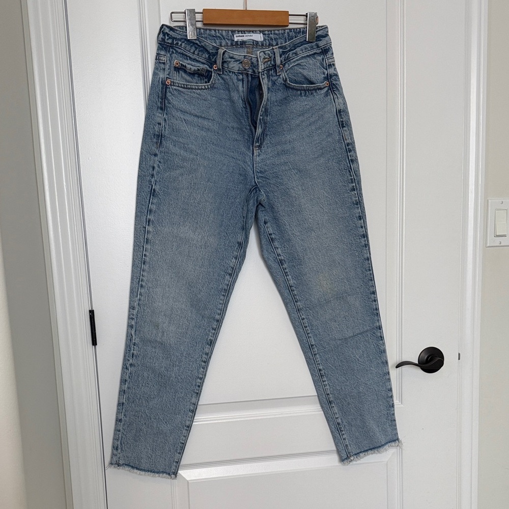 Garage Light Blue Straight Leg Jeans